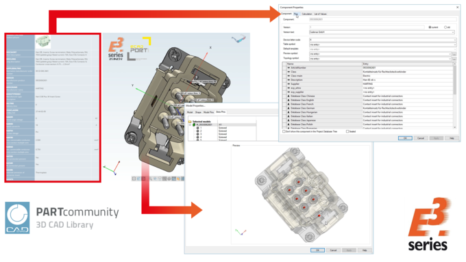 Users of Zuken’s E³.series ECAD environment will gain direct access to the CADENAS CAD component portal