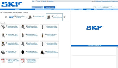 3D CAD download portal by SKF Lubrication