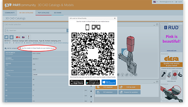 QR codes can be stored for each individual part by component manufacturers.