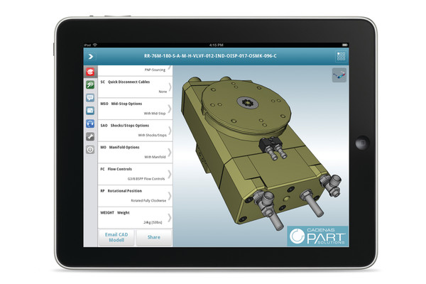 Easier component selection process with PARTcommunity mobile CAD App