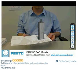 Videos auf dem 3D CAD Downloadportal PARTserver Community