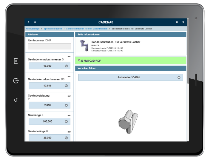 La Webapp di CADENAS indipendente dalla piattaforma