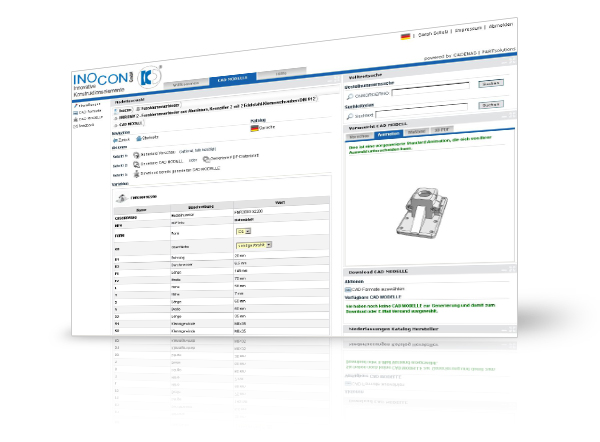 Das 3D CAD Downloadportal von INOCON